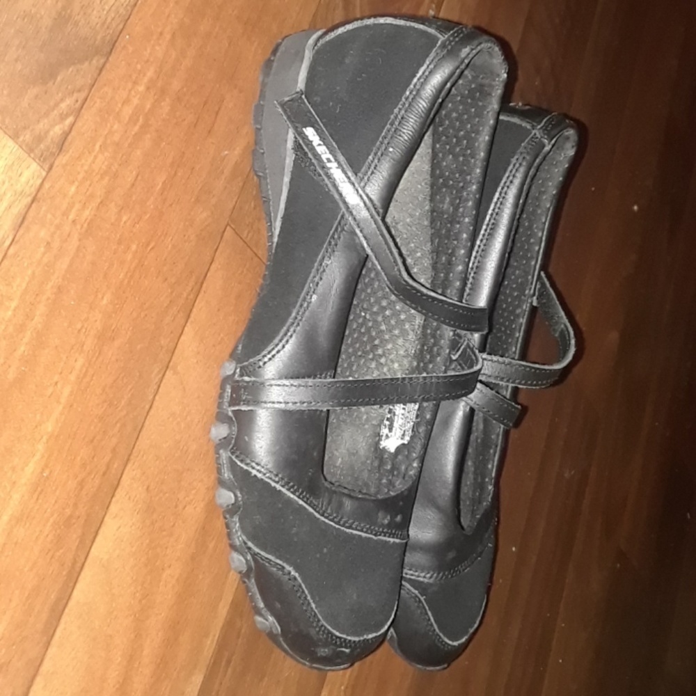Well Worn skechers sz 9 leather mary Jane bikers